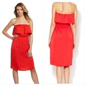 BCBGMAXAZRIA Red Berry Malia Women Dress Size Small Brand New